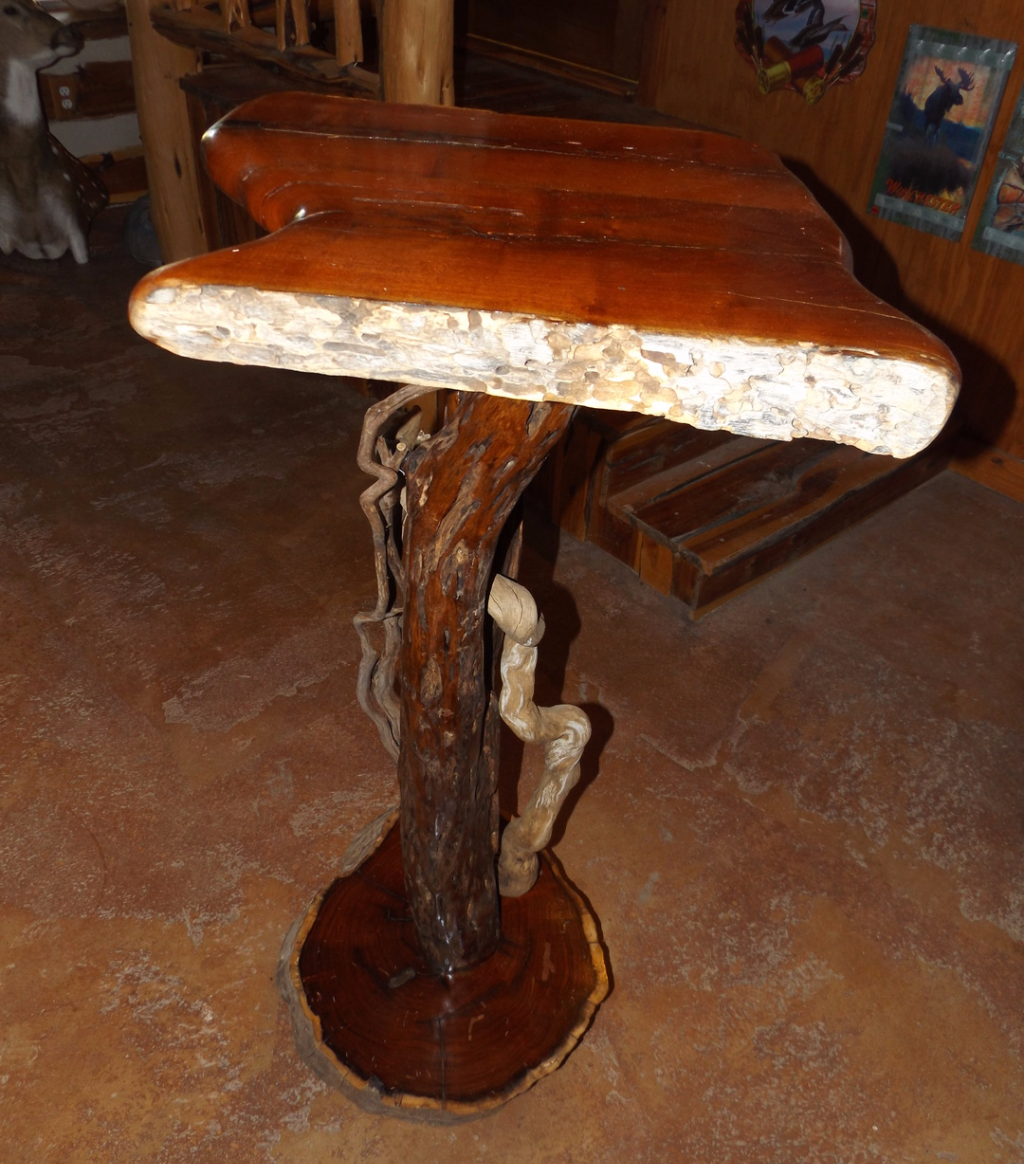Handcrafted Mesquite Accent Table